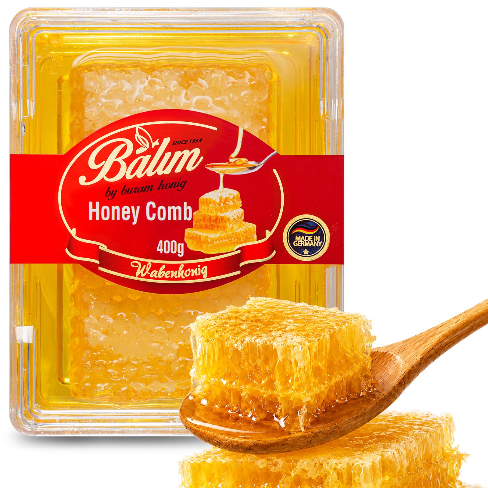 Amazon | Balim（バリム） コムハニー 400g ドイツ産 巣蜜 はちみつ 非